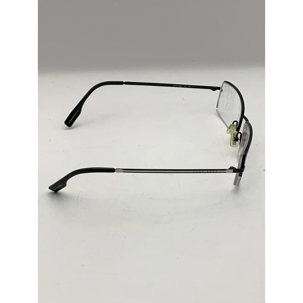 Boss Eyeglasses BOSS 0366/U IXA 54-19 140 Black Rectangle Half Rim Mens Frame